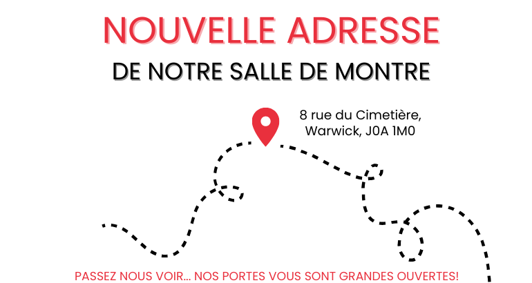 Nouvelle adresse